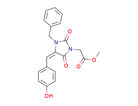 (E)-methyl 2-(3-benzyl-4-(4-hydroxybenzylidene)-2,5-dioxoimidazolidin-1-yl)acetate