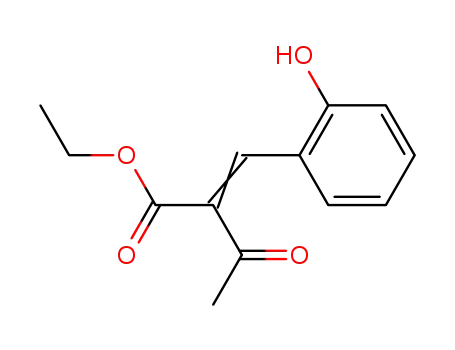 Molecular Structure of 62558-68-3 (Butanoic acid, 2-[(2-hydroxyphenyl)methylene]-3-oxo-, ethyl ester)