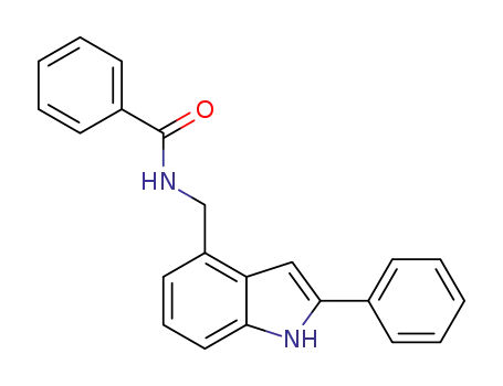 N-[(2-phenyl-1H-indol-4-yl)methyl]benzamide