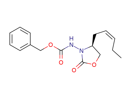 benzyl (S,Z)-(2-oxo-4-(pent-2-en-1-yl)oxazolidin-3-yl)carbamate