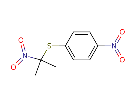 Molecular Structure of 66463-89-6 (Benzene, 1-[(1-methyl-1-nitroethyl)thio]-4-nitro-)