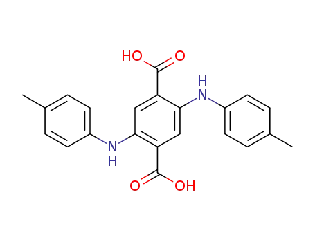 Molecular Structure of 10291-28-8 (2,5-bis(p-toluidino)terephthalic acid)