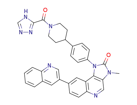 1-(4-(1-(4H-1,2,4-triazol-3-carbonyl)piperidin-4-yl)phenyl)-3-methyl-8-(quinolin-3-yl)-1H-imidazo[4,5-c]quinolin-2-(3H)-one