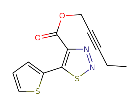 pent-2-yn-1-yl 5-(thiophen-2-yl)-1,2,3-thiadiazole-4-carboxylate