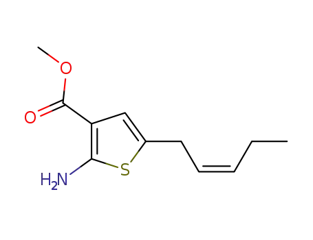 methyl (Z)-2-amino-5-(pent-2-en-1-yl)thiophene-3-carboxylate