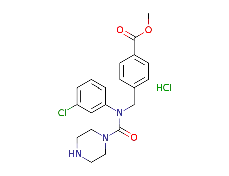 methyl 4-((N-(3-chlorophenyl)piperazine-1-carboxamido)methyl)benzoate hydrochloride