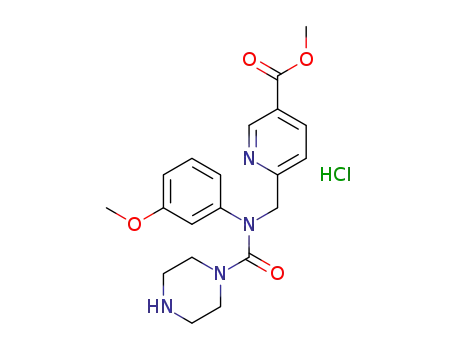 methyl 6-((N-(3-methoxyphenyl)piperazine-1-carboxamido)methyl)nicotinate hydrochloride