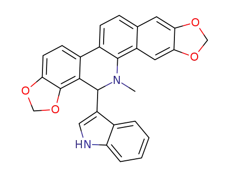 14-(1H-indol-3-yl)-13-methyl-13,14-dihydro[1,3]dioxolo[4',5':4,5]benzo[1,2-c][1,3]dioxolo[4,5-i]phenanthridine