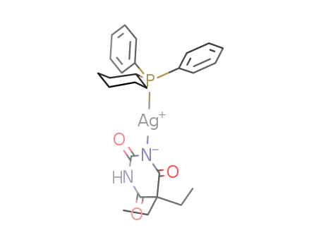 [Ag(5,5-diethylbarbiturate)(diphenylcyclohexylphosphine)]