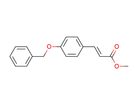 Molecular Structure of 84184-51-0 ((2E)-3-[4-(PhenylMethoxy)phenyl]-2-propenoic Acid Methyl Ester)