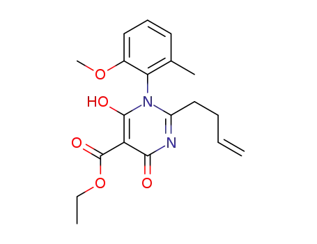 ethyl 2-(but-3-en-1-yl)-6-hydroxy-1-(2-methoxy-6-methylphenyl)-4-oxo-1,4-dihydropyrimidine-5-carboxylate