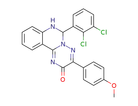 6-(2,3-dichlorophenyl)-3-(4-methoxyphenyl)-6,7-dihydro-2H-[1,2,4]triazino[2,3-c]quinazolin-2-one