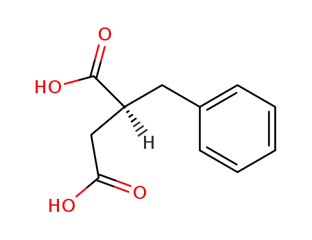 Molecular Structure of 3972-36-9 ((S)-2-Benzylsuccinic acid)