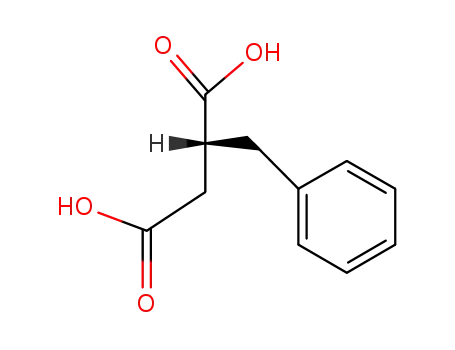Molecular Structure of 21307-97-1 ((R)-2-Benzylsuccinic acid)