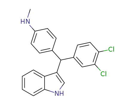 4-[1H-indol-3-yl(3,4-dichlorophenyl)methyl]-N-methylaniline