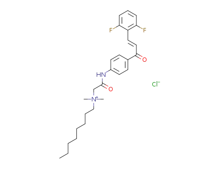 (E)-N-(2-((4-(3-(2,6-difluorophenyl)acryloyl)phenyl)amino)-2-oxoethyl)-N,N-dimethyloctan-1-aminium chloride