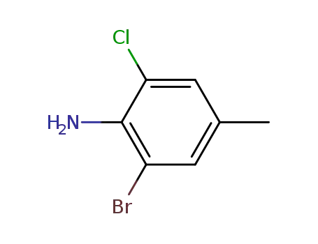 Molecular Structure of 135340-78-2 (2-Bromo-6-chloro-4-methylaniline)