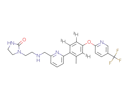 d-1-(2-(((6-(2-methyl-4-((5-(trifluoromethyl)pyridin-2-yl)oxy)-phenyl-3,5,6-d3)pyridin-2-yl)methyl)amino)ethyl)imidazolidin-2-one