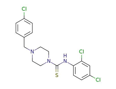 4-(4-chlorobenzyl)-N-(2,4-dichlorophenyl)piperazine-1-carbothioamide