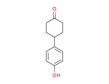 Molecular Structure of 105640-07-1 (4-(4-Hydroxyphenyl)cyclohexanone)