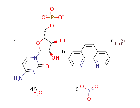 [Cu7(1,10-phenanthroline)6(cytidine 5'-monophosphate)4]*(NO3)6*(H2O)46