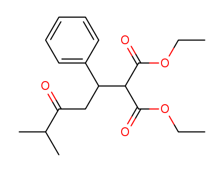 diethyl 2-(4-methyl-3-oxo-1-phenyl-pentyl)propanedioate cas  5435-09-6