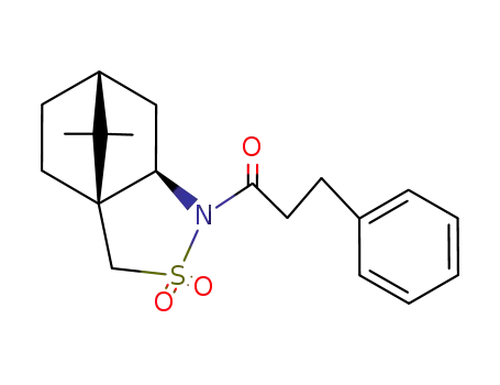 1-((3aS,6R,7aR)-8,8-dimethyl-2,2-dioxidohexahydro-1H-3a,6-methanobenzo[c]isothiazol-1-yl)-3-phenylpropan-1-one