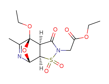 Ethyl 4α-Ethoxy-2,3,3aα,4,7α,7aα-hexahydro-5-methyl-3-oxo-4,7-epoxyisothiazolo<5,4-c>pyridine-2-acetate 1,1-Dioxide