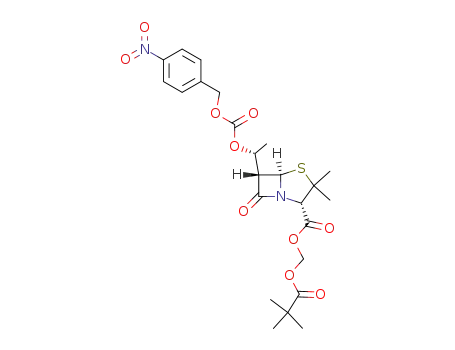 (pivaloyloxy)methyl 6α-<1(R)-<<<(p-nitrobenzyl)oxy>carbonyl>oxy>ethyl>penicillanate