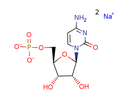 6757-06-8,Cytidine 5'-monophosphate disodium salt,5'-Cytidylicacid, disodium salt (7CI,8CI,9CI);5'-CMP disodium salt;CMP disodium salt;Cytidine 5'-monophosphate sodium;Cytidine monophosphate disodium salt;Disodium 5'-CMP;Disodium 5'-cytidylate;Disodium CMP;Disodium cytidine 5'-monophosphate;Disodium cytidine5'-phosphate;NSC 20259;Sodium 5'-cytidylate;