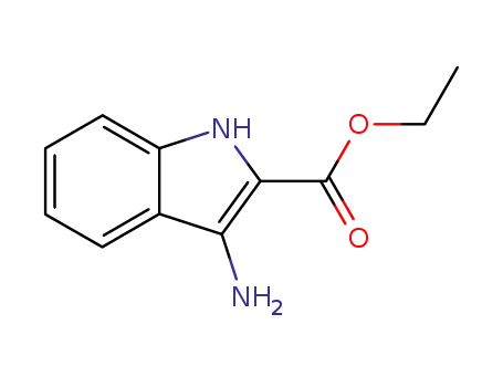 Molecular Structure of 87223-77-6 (3-AMINO-1H-INDOLE-2-CARBOXYLIC ACID ETHYL ESTER)