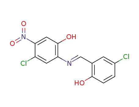 (E)-4-chloro-2-{[(5-chloro-2-hydroxy-4-nitrophenyl)imino]methyl}phenol