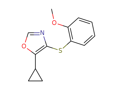 5-cyclopropyl-4-((2-methoxyphenyl)thio)oxazole