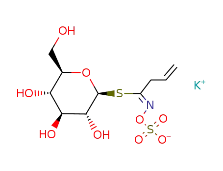 Molecular Structure of 3952-98-5 (Sinigrin)