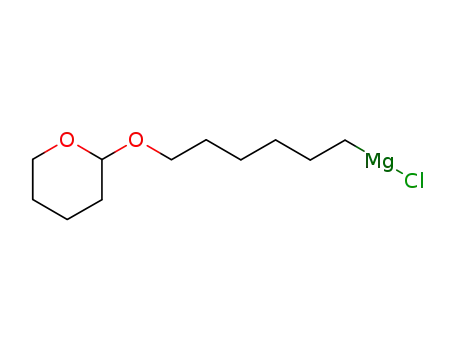 Molecular Structure of 69049-76-9 (Magnesium, chloro[6-[(tetrahydro-2H-pyran-2-yl)oxy]hexyl]-)