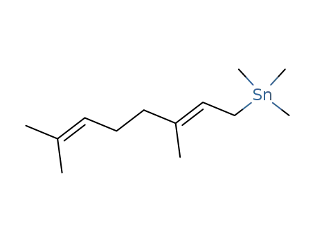 Molecular Structure of 72132-87-7 (Stannane, (3,7-dimethyl-2,6-octadienyl)trimethyl-, (E)-)