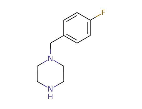 Molecular Structure of 70931-28-1 (1-(4-Fluorobenzyl)piperazine)