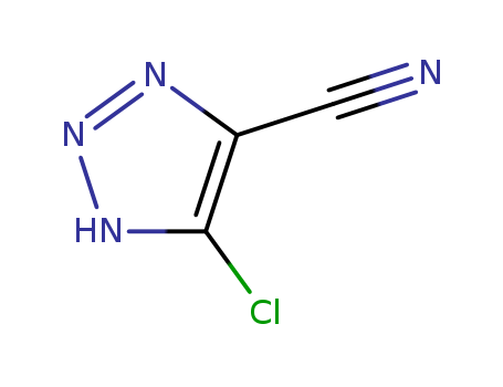 1H-1,2,3-Triazole-4-carbonitrile,5-chloro-(9CI)