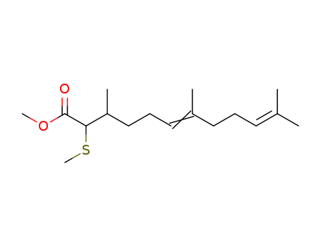(E)-3,7,11-Trimethyl-2-methylsulfanyl-dodeca-6,10-dienoic acid methyl ester