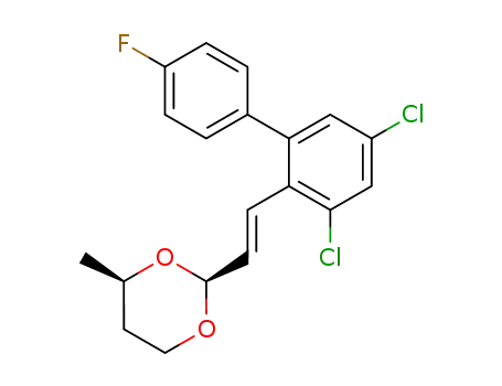 (2S,4R)-2-[(E)-2-(3,5-Dichloro-4'-fluoro-biphenyl-2-yl)-vinyl]-4-methyl-[1,3]dioxane