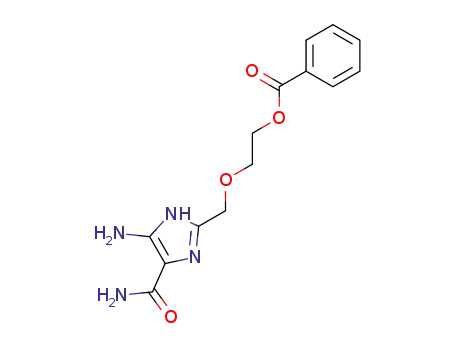 (benzoyloxy-2 ethoxymethyl)-2 amino-5 carboxamido-4 imidazole