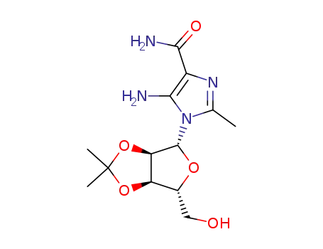 5-amino-1-(2,3-O-isopropylidene-β-D-ribofuranosyl)-2-methylimidazole-4-carboxamide