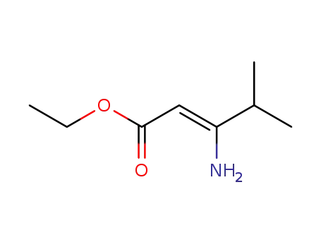 Molecular Structure of 78168-82-8 (2-Pentenoic acid, 3-amino-4-methyl-, ethyl ester, (Z)-)