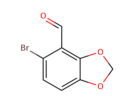 Molecular Structure of 72744-54-8 (5-BROMO-1 3-BENZODIOXOLE-4-CARBOXALDEHY&)