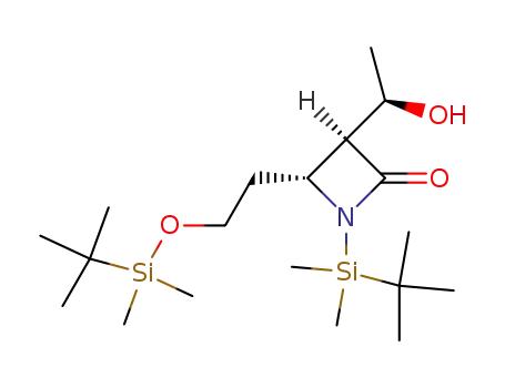 (3S,4R)-1-(tert-Butyl-dimethyl-silanyl)-4-[2-(tert-butyl-dimethyl-silanyloxy)-ethyl]-3-((R)-1-hydroxy-ethyl)-azetidin-2-one