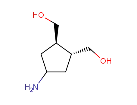 Molecular Structure of 138405-07-9 (1,2-Cyclopentanedimethanol,4-amino-,(1alpha,2beta,4alpha)-(9CI))