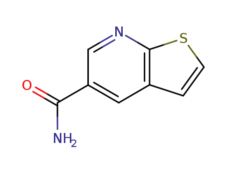Molecular Structure of 117390-40-6 (Thieno[2,3-b]pyridine-5-carboxamide)
