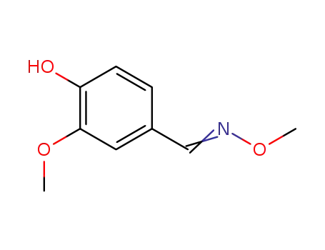 Molecular Structure of 93249-67-3 (4-Hydroxy-3-methoxy-benzaldehyde O-Methyloxime)