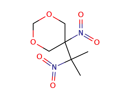 Molecular Structure of 91173-72-7 (1,3-Dioxane, 5-(1-methyl-1-nitroethyl)-5-nitro-)