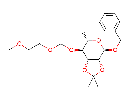 Benzyl-2,3-di-O-isopropyliden-4-O-(2-methoxyethoxymethyl)-α-L-rhamnopyranosid